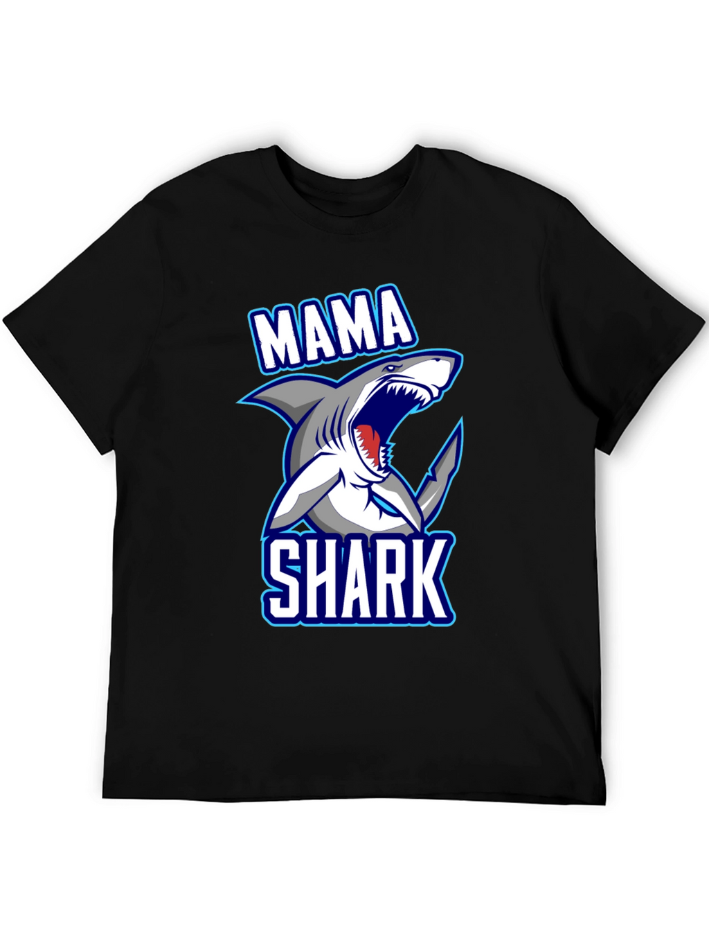 Mama Shark Graphic T-Shirt - Fun Family Apparel