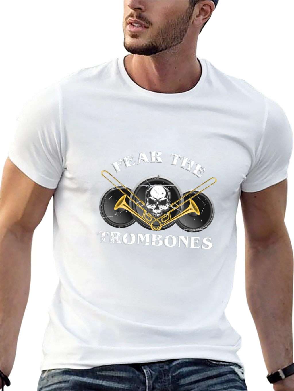 Fear the Trombones Black Graphic Tee