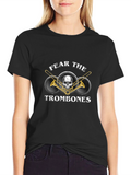 Fear the Trombones Black Graphic Tee