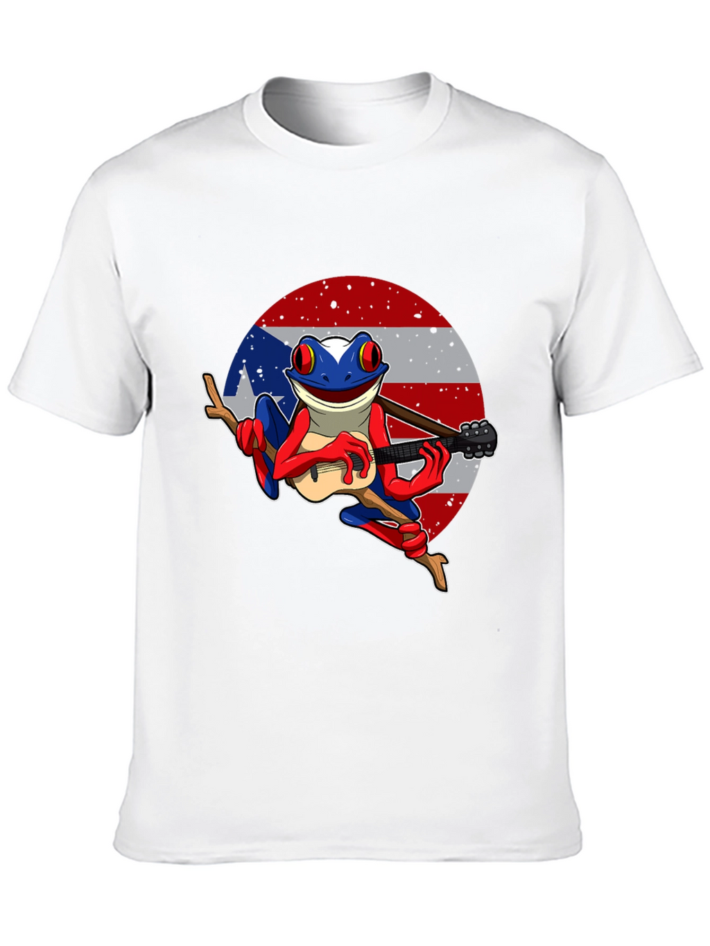 Puerto Rico Frog T-Shirt - Coqui Playing Guitar