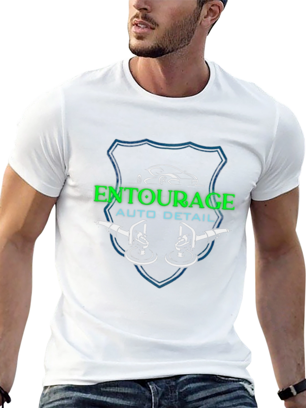 Entourage Auto Detail Black T-Shirt