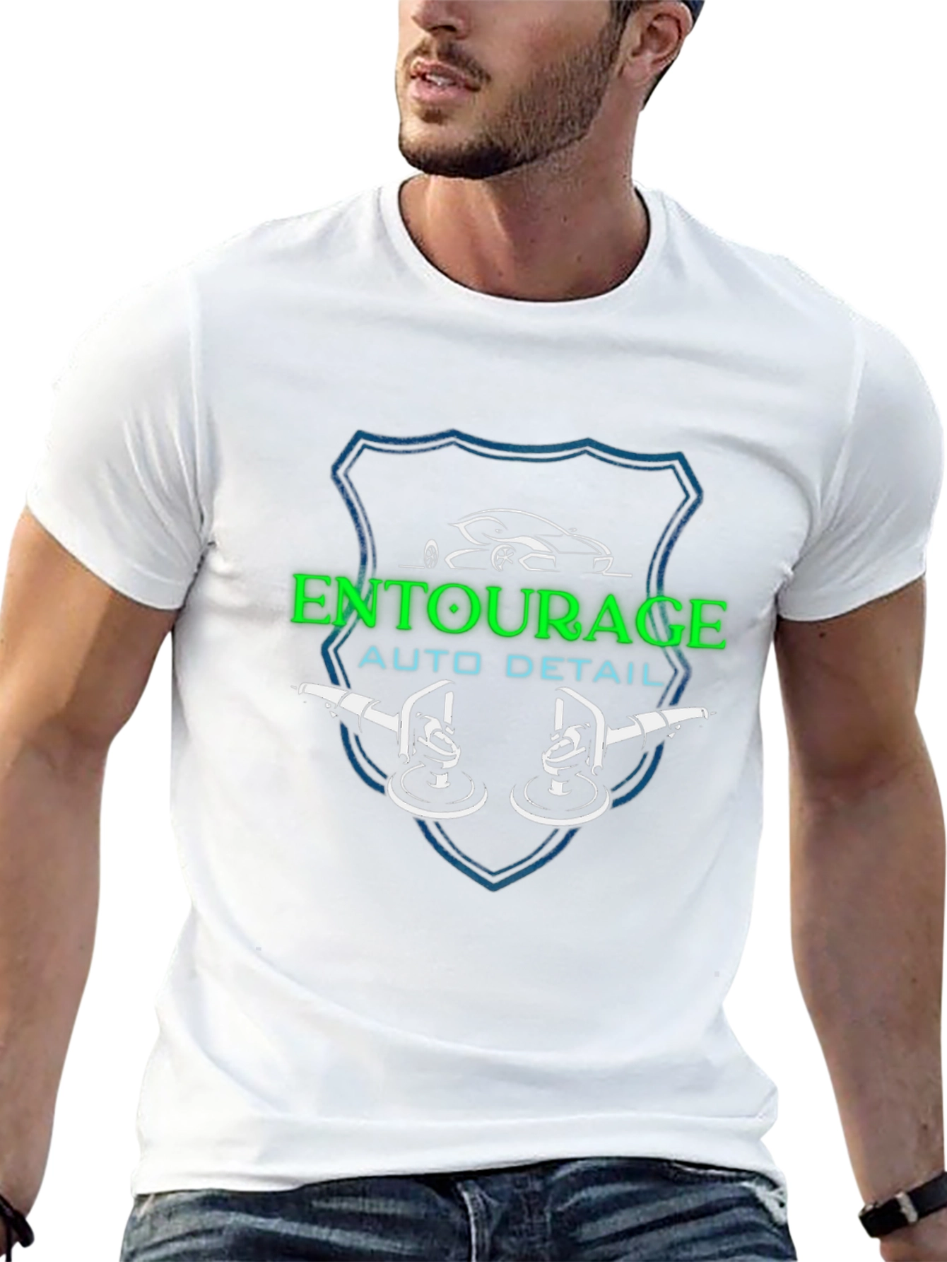 Entourage Auto Detail Black T-Shirt