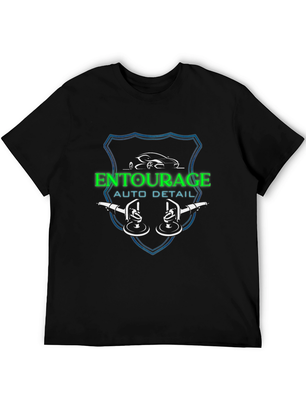 Entourage Auto Detail Black T-Shirt