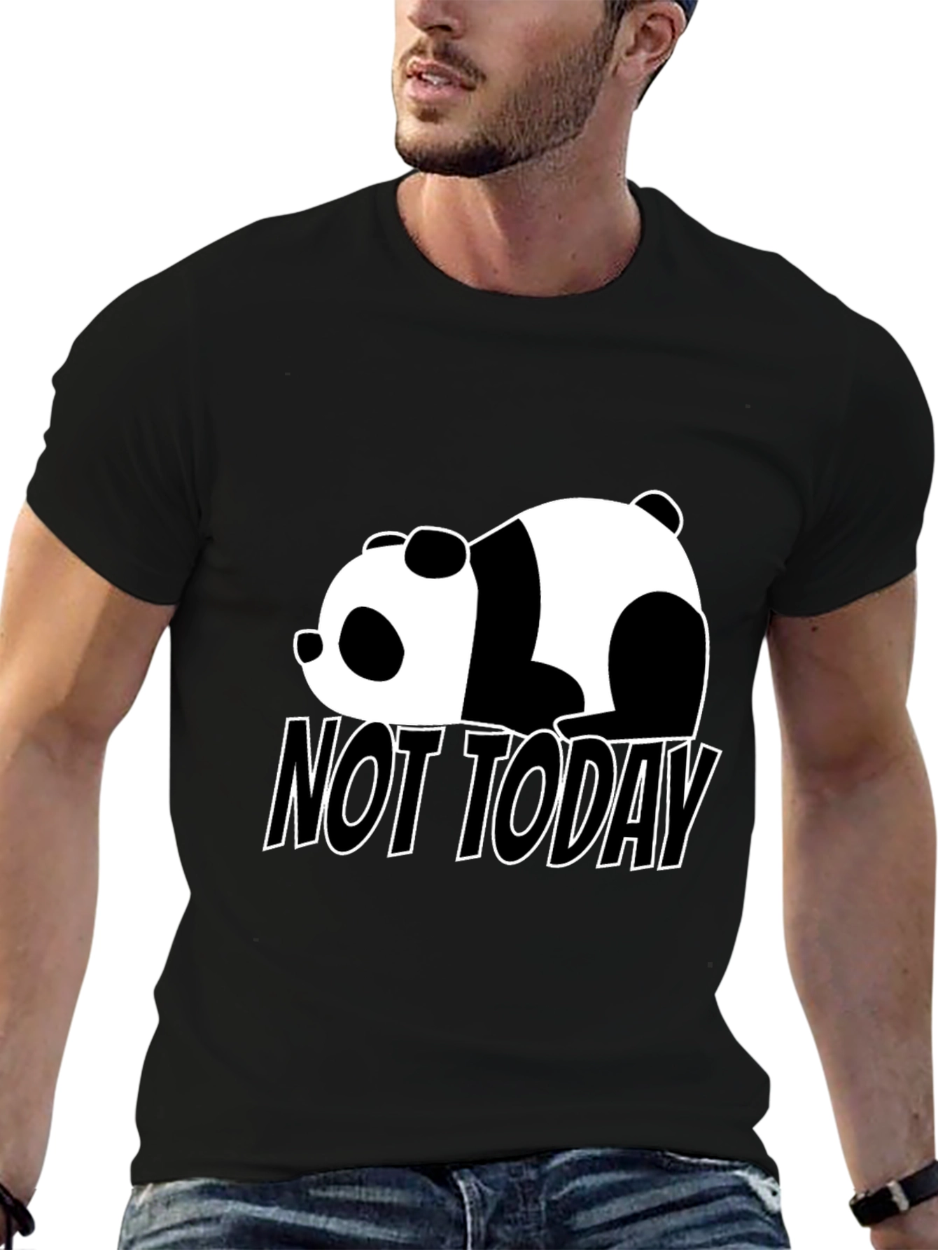 Lazy Panda Not Today Graphic Tee - Soft Cotton Comfort