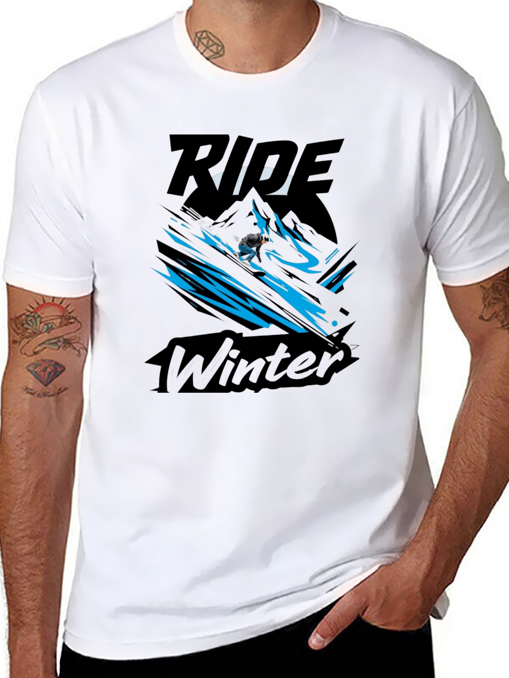 Ride Winter Black Graphic Tee