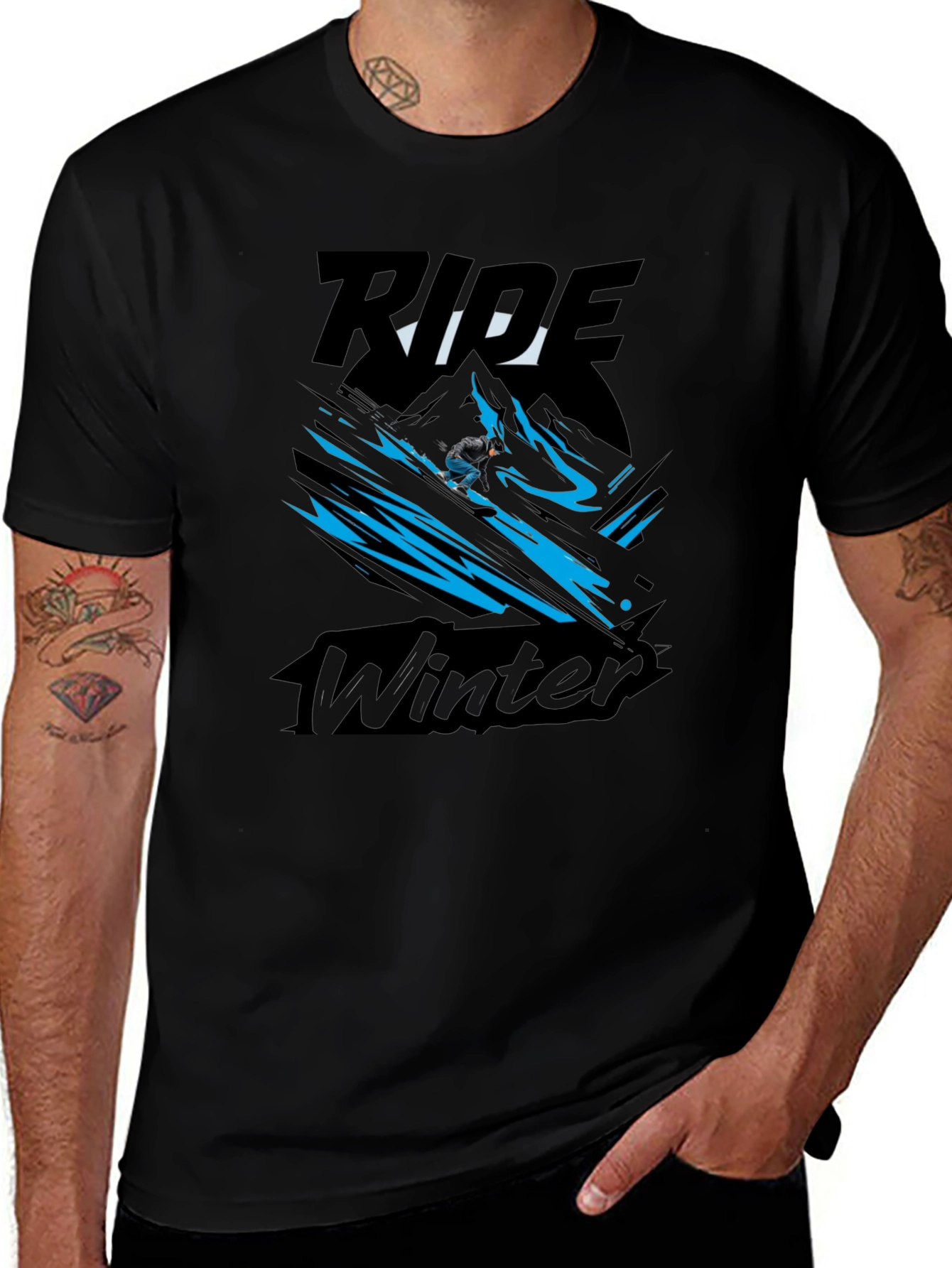 Ride Winter Black Graphic Tee