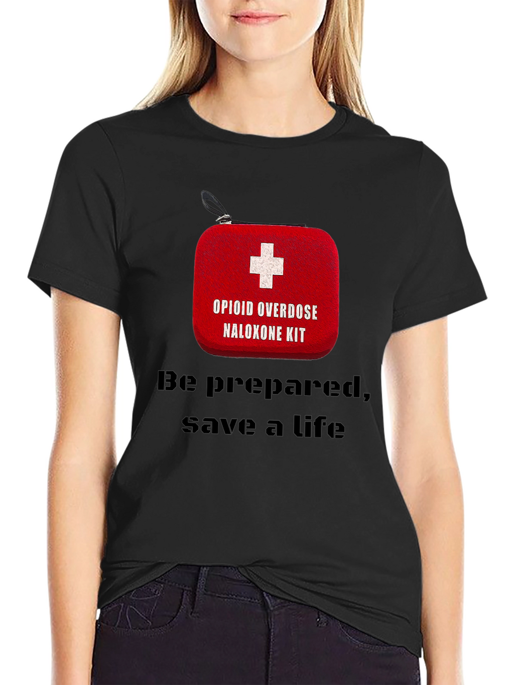 Opioid Overdose Naloxone Kit Awareness T-Shirt