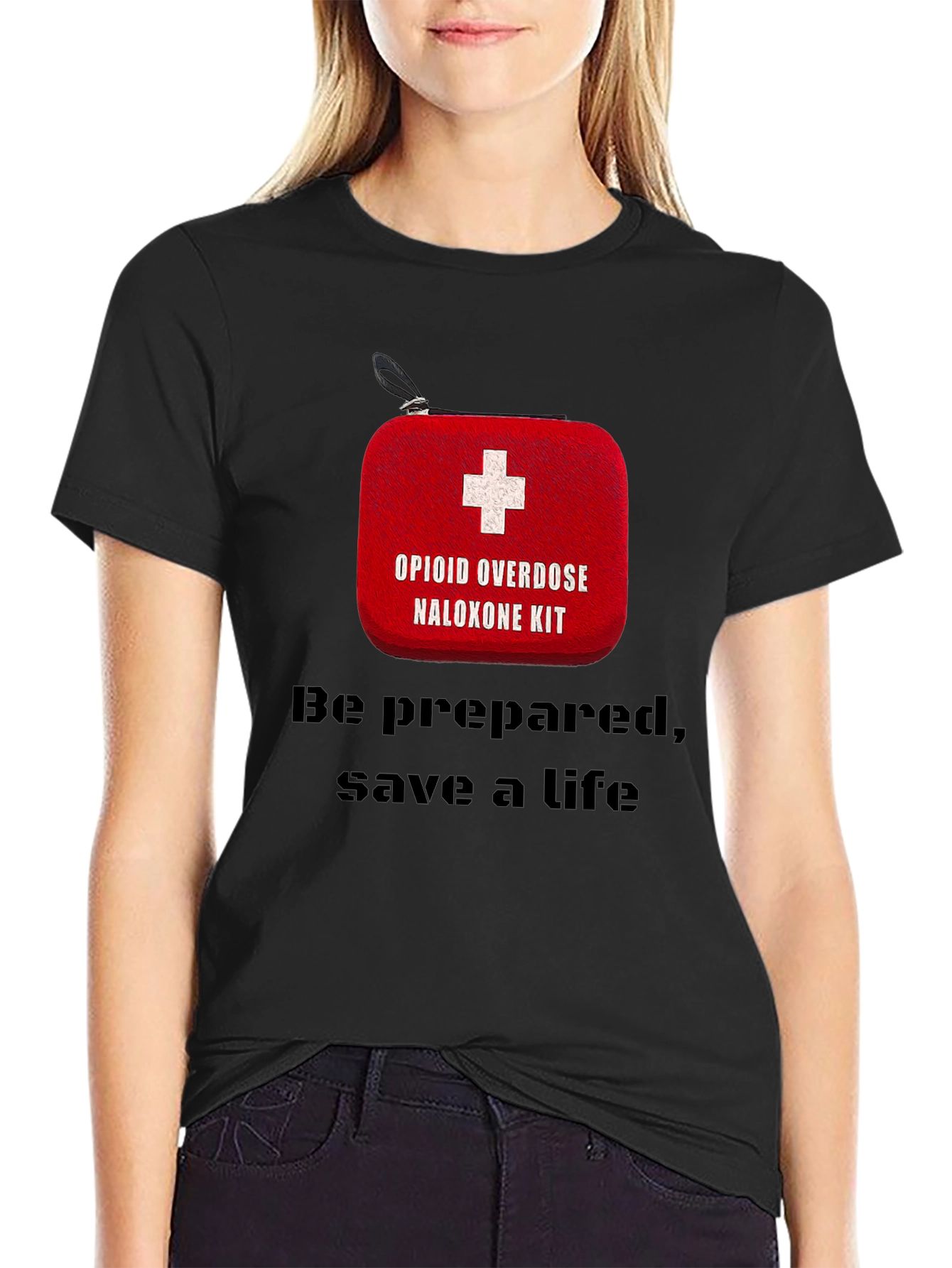 Opioid Overdose Naloxone Kit Awareness T-Shirt