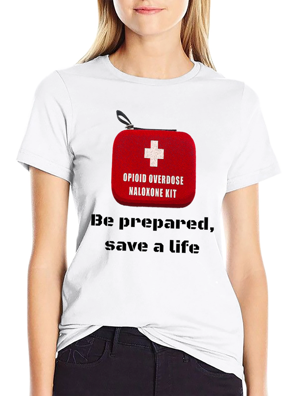 Opioid Overdose Naloxone Kit Awareness T-Shirt