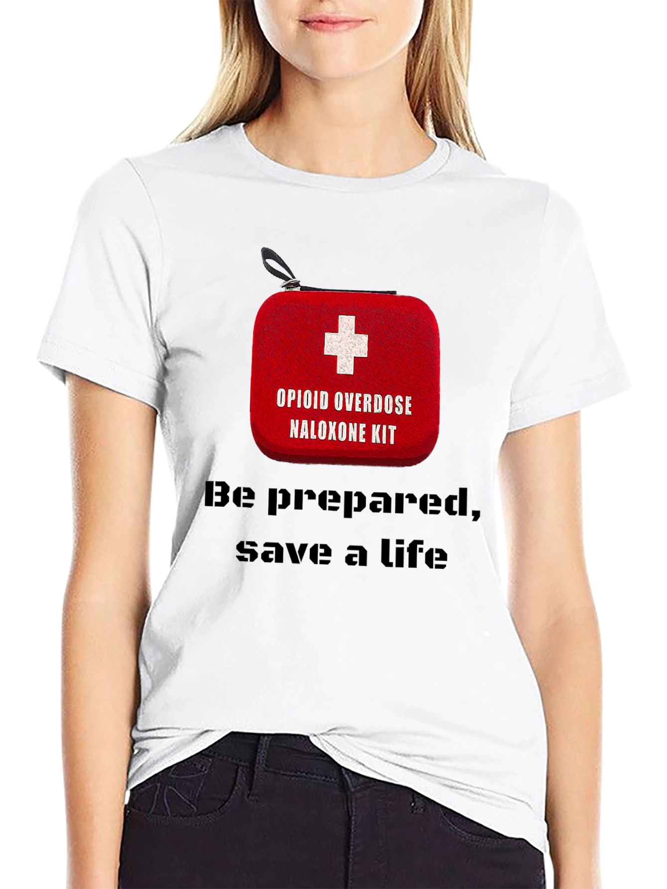 Opioid Overdose Naloxone Kit Awareness T-Shirt