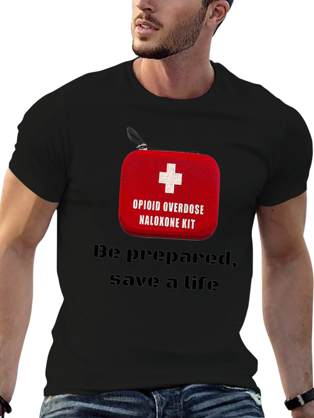 Opioid Overdose Naloxone Kit Awareness T-Shirt