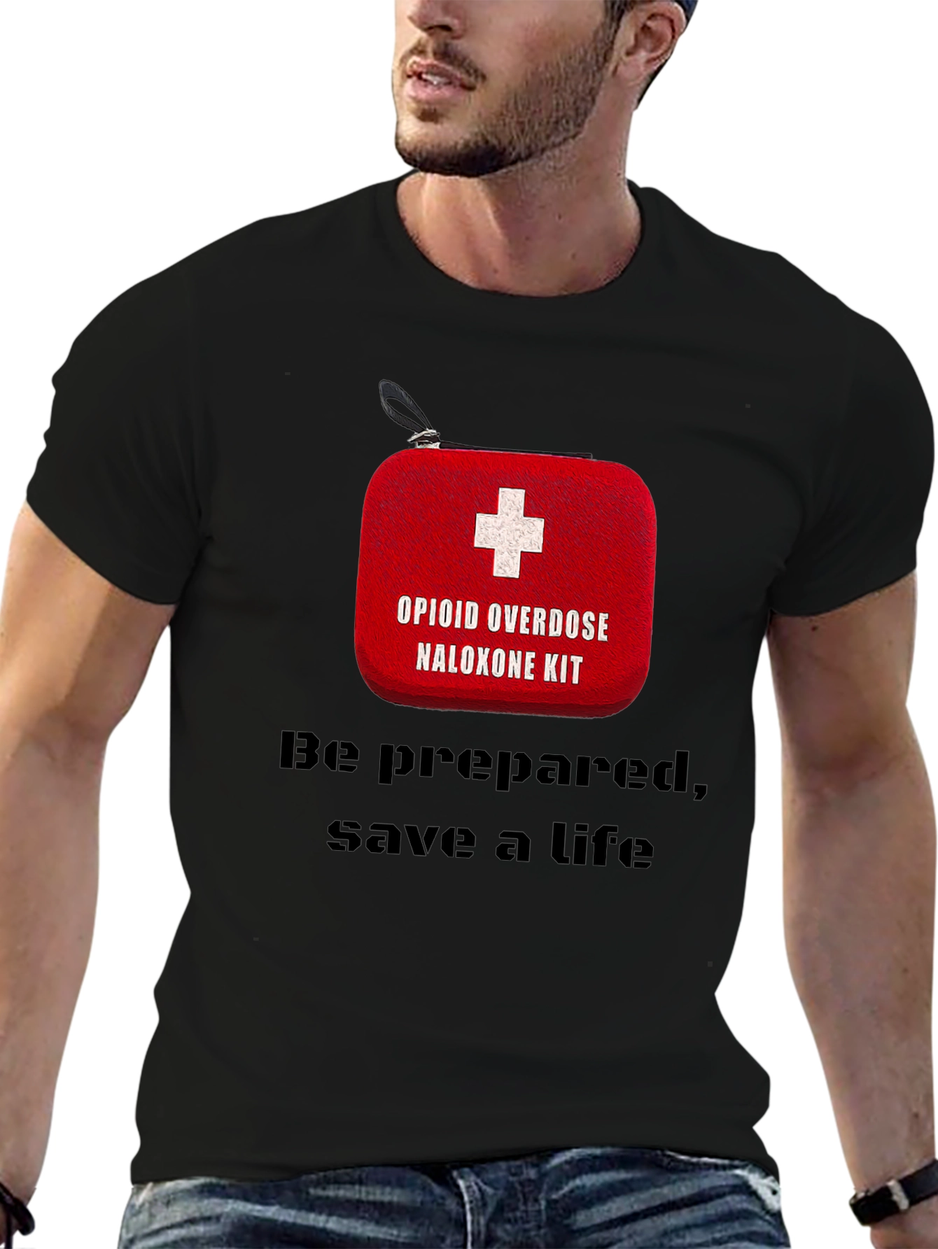 Opioid Overdose Naloxone Kit Awareness T-Shirt