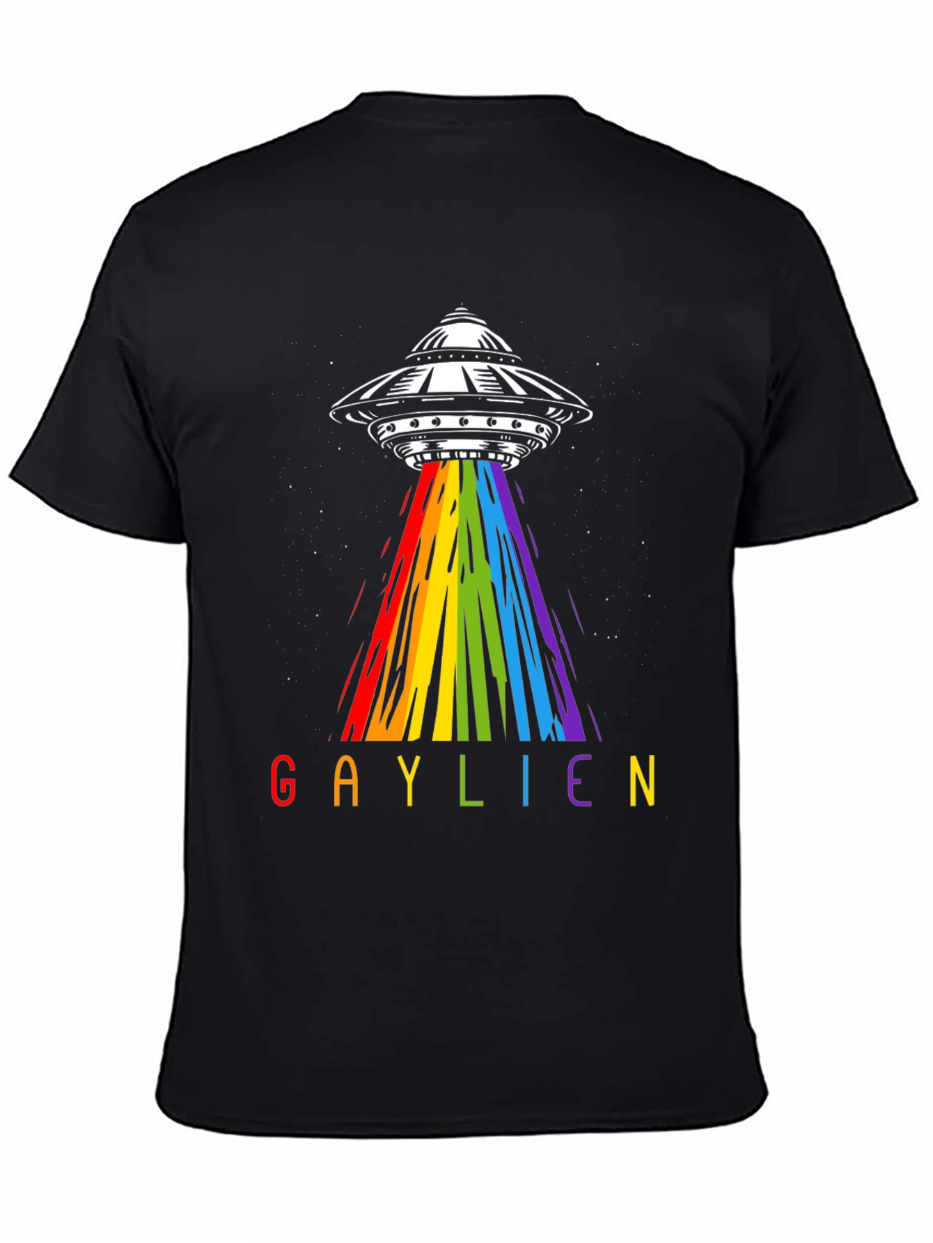 Gaylien UFO Abduction T-Shirt - Rainbow Alien Pride Tee