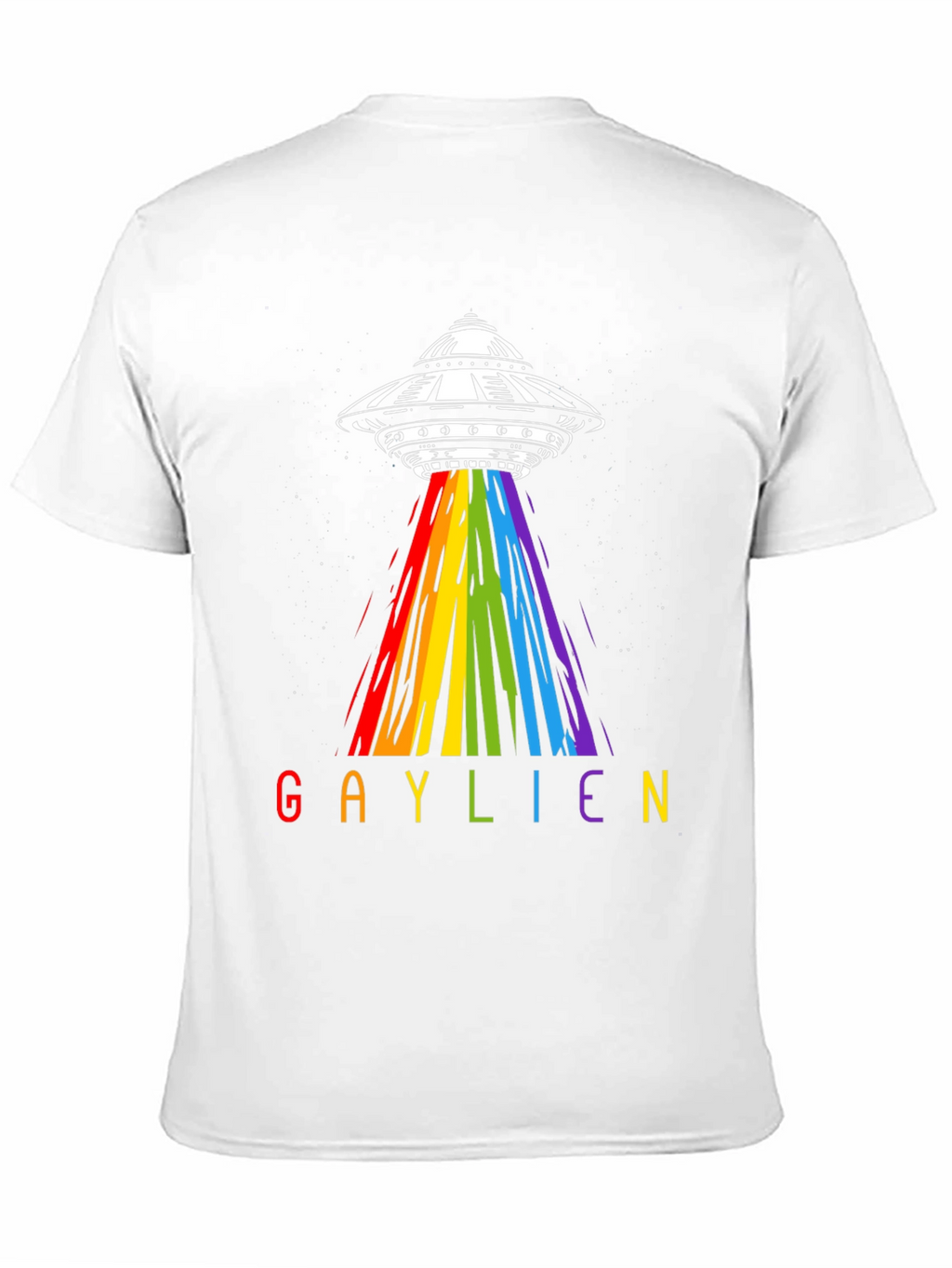 Gaylien UFO Abduction T-Shirt - Rainbow Alien Pride Tee