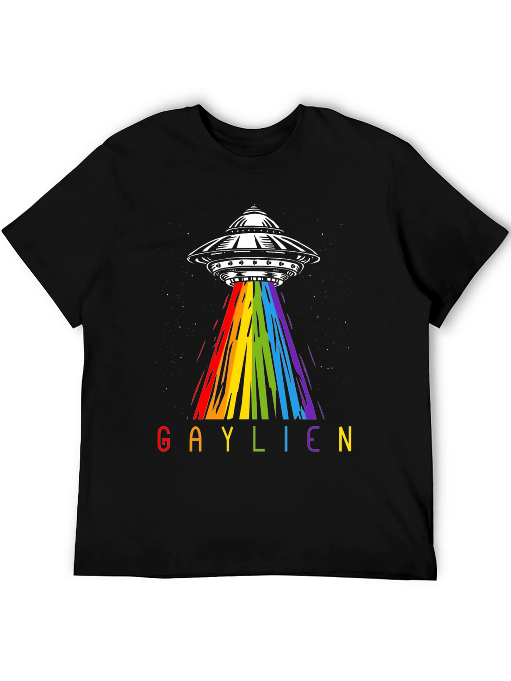 Gaylien UFO Abduction T-Shirt - Rainbow Alien Pride Tee
