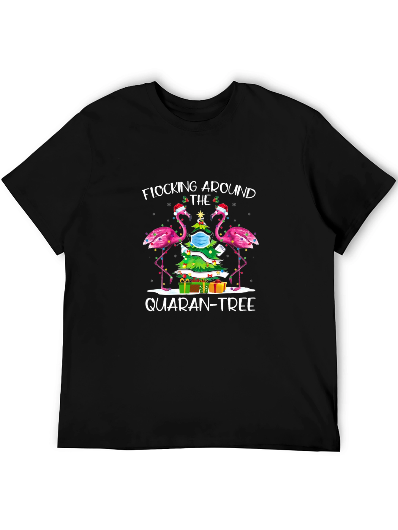 Quaran-Tree Flamingo T-Shirt