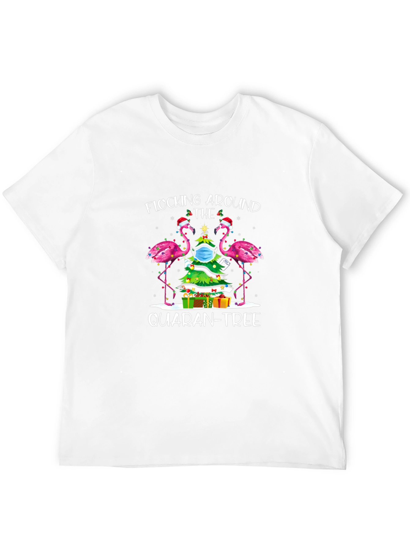 Quaran-Tree Flamingo T-Shirt