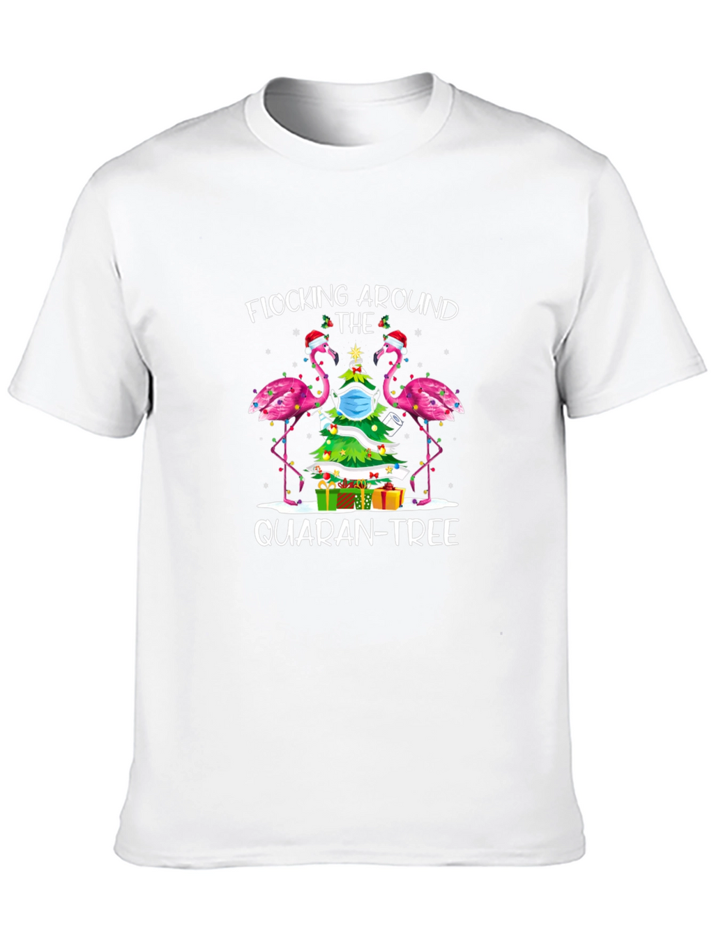 Quaran-Tree Flamingo T-Shirt