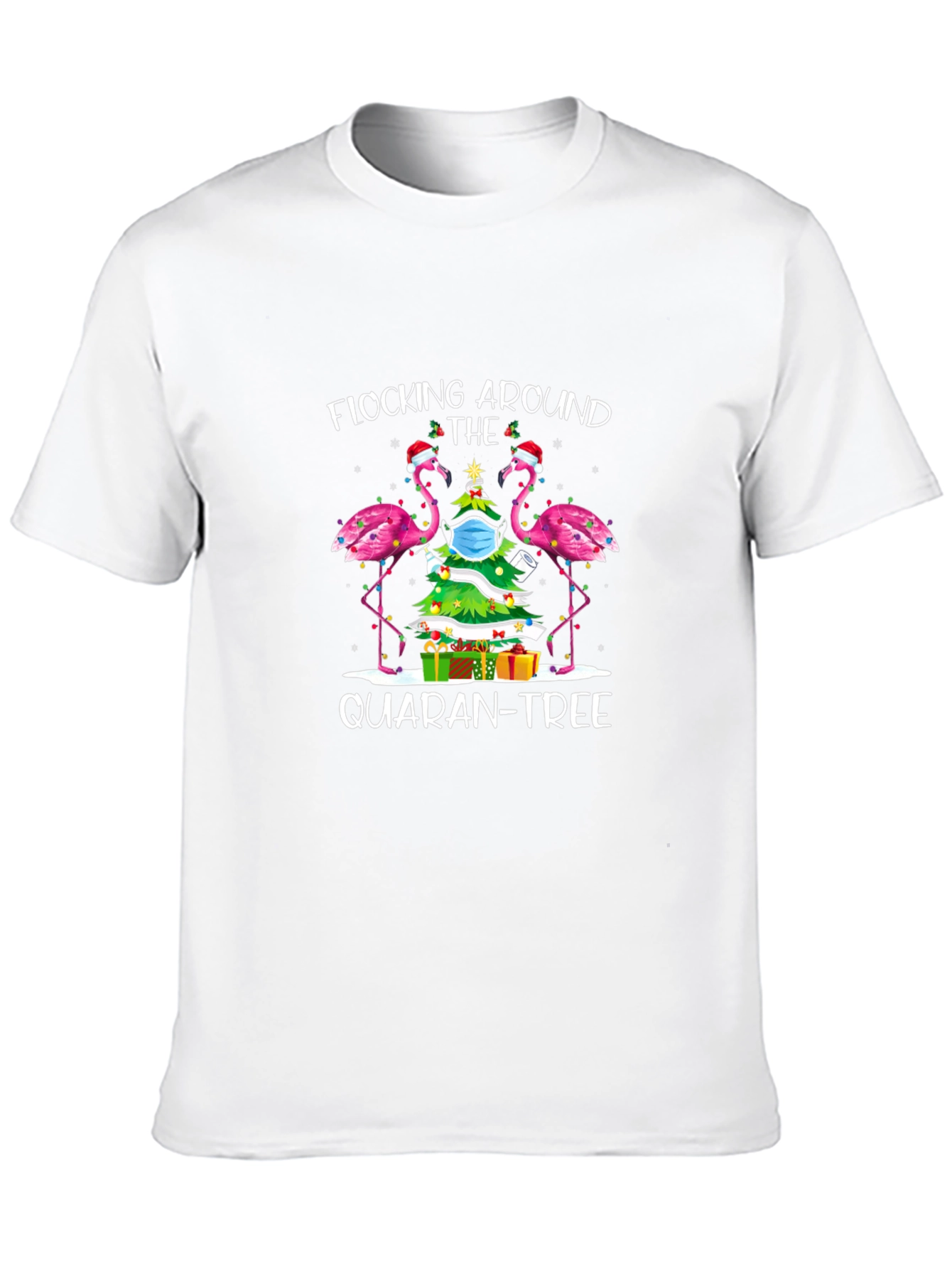 Quaran-Tree Flamingo T-Shirt