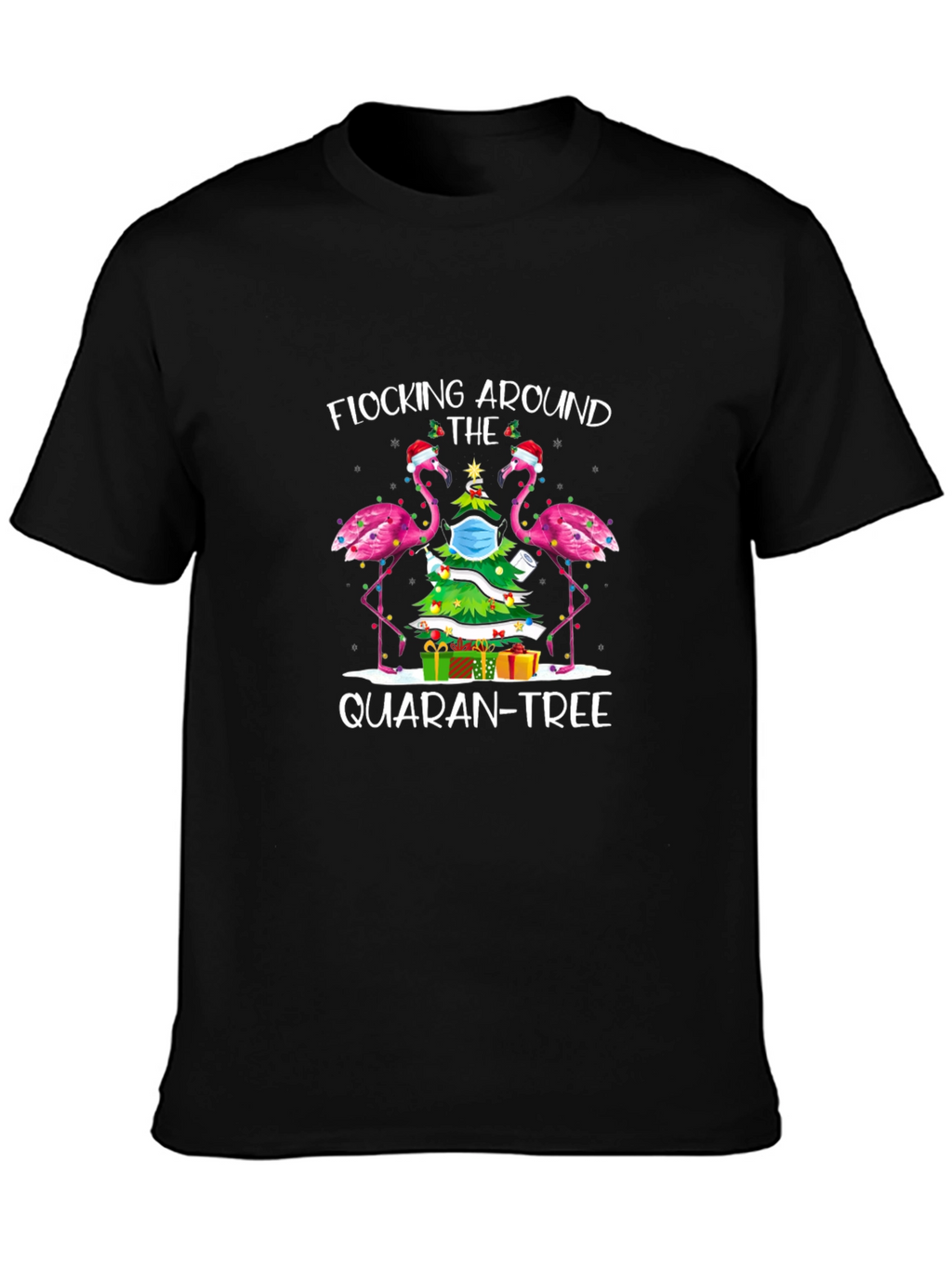 Quaran-Tree Flamingo T-Shirt