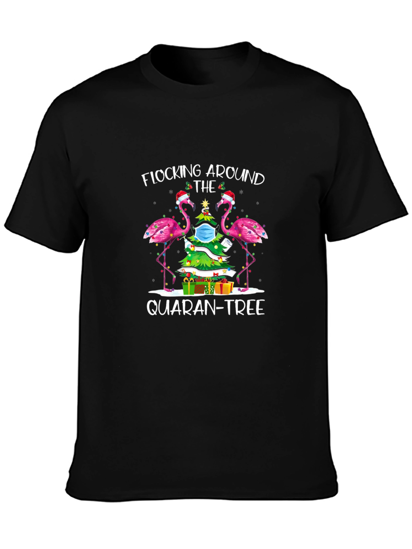 Quaran-Tree Flamingo T-Shirt