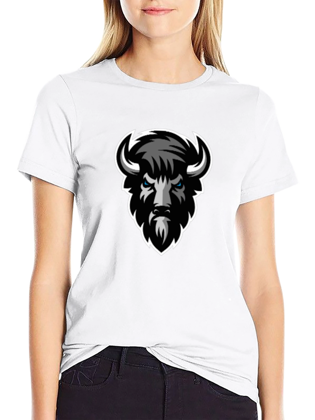 Buffalo Graphic Tee - Black Crew Neck