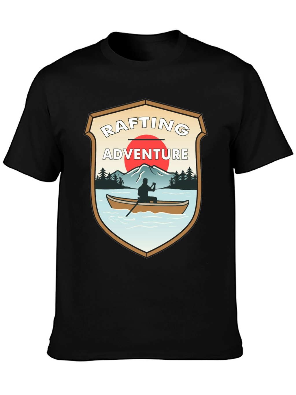 Rafting Adventure Graphic T-Shirt - Outdoor Style