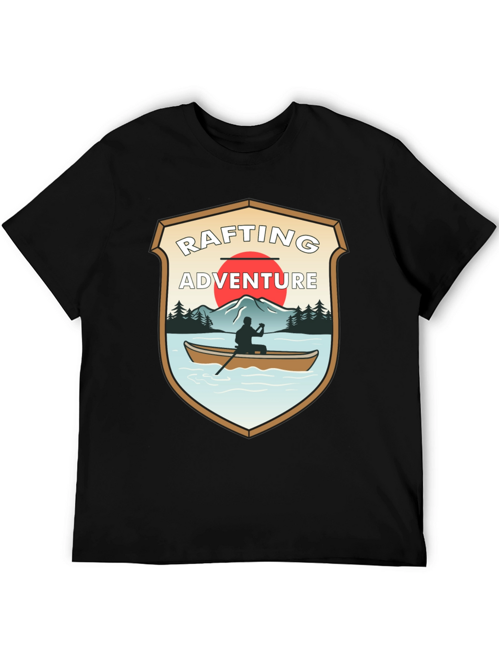 Rafting Adventure Graphic T-Shirt - Outdoor Style