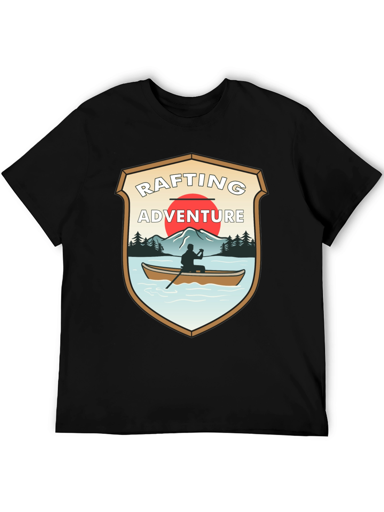 Rafting Adventure Graphic T-Shirt - Outdoor Style