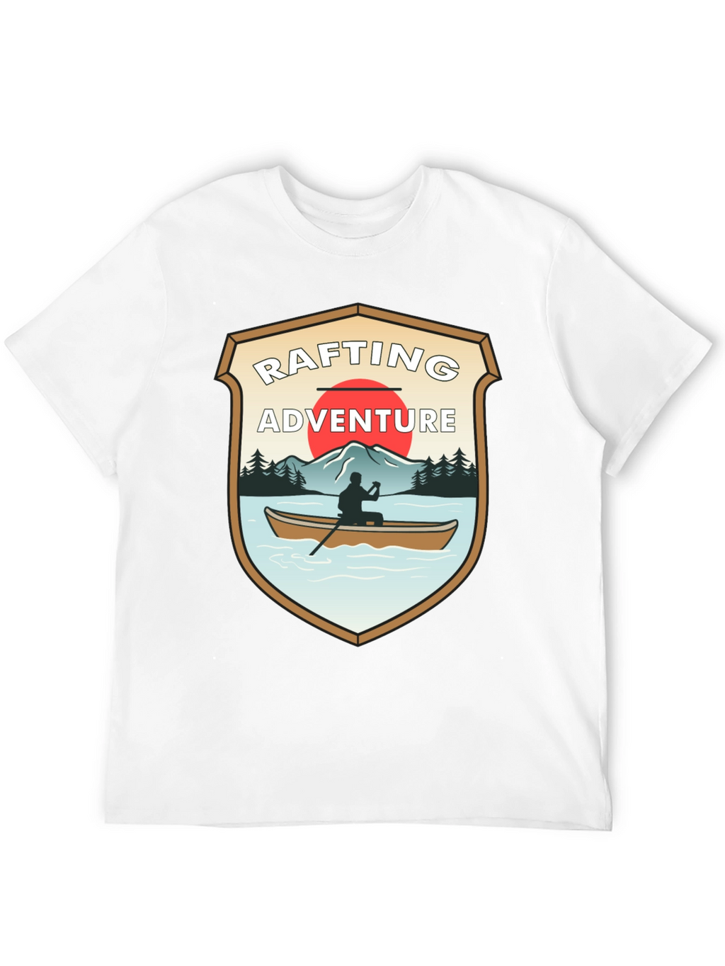 Rafting Adventure Graphic T-Shirt - Outdoor Style