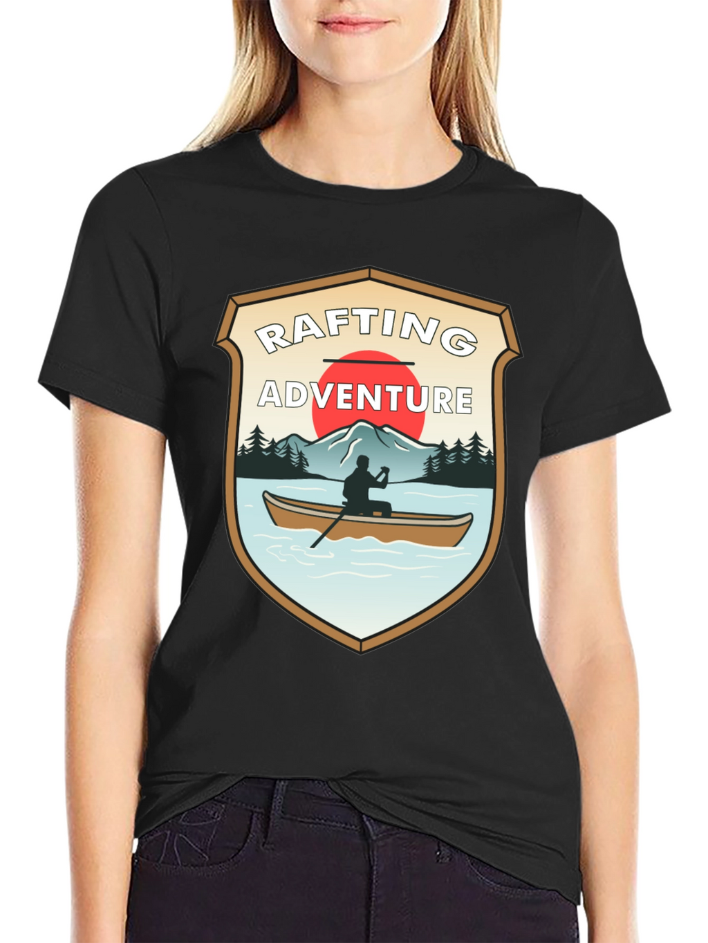 Rafting Adventure Graphic T-Shirt - Outdoor Style
