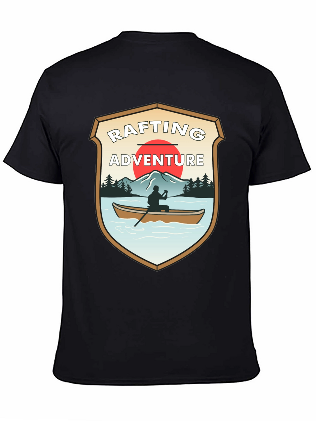 Rafting Adventure Graphic T-Shirt - Outdoor Style