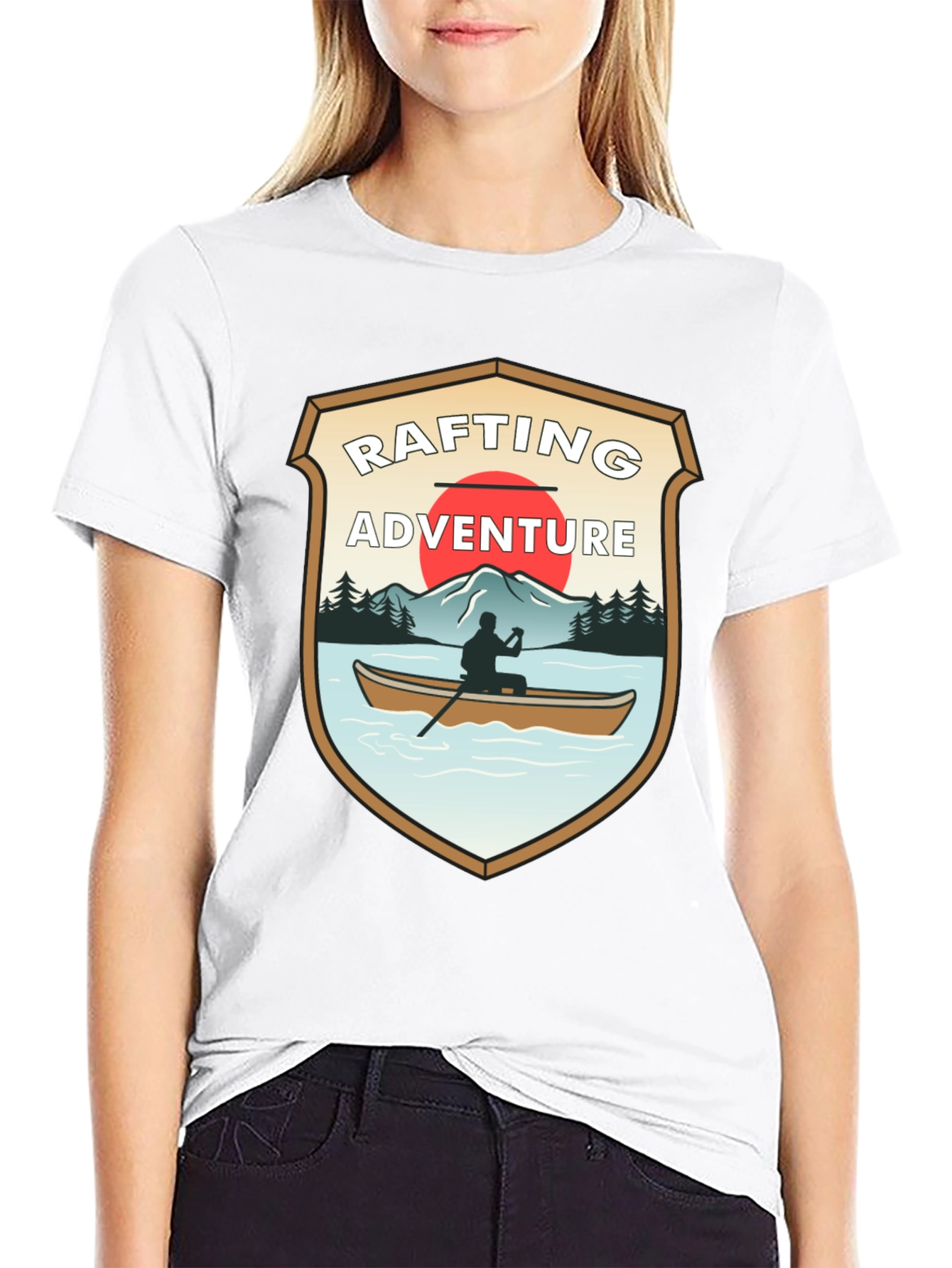 Rafting Adventure Graphic T-Shirt - Outdoor Style