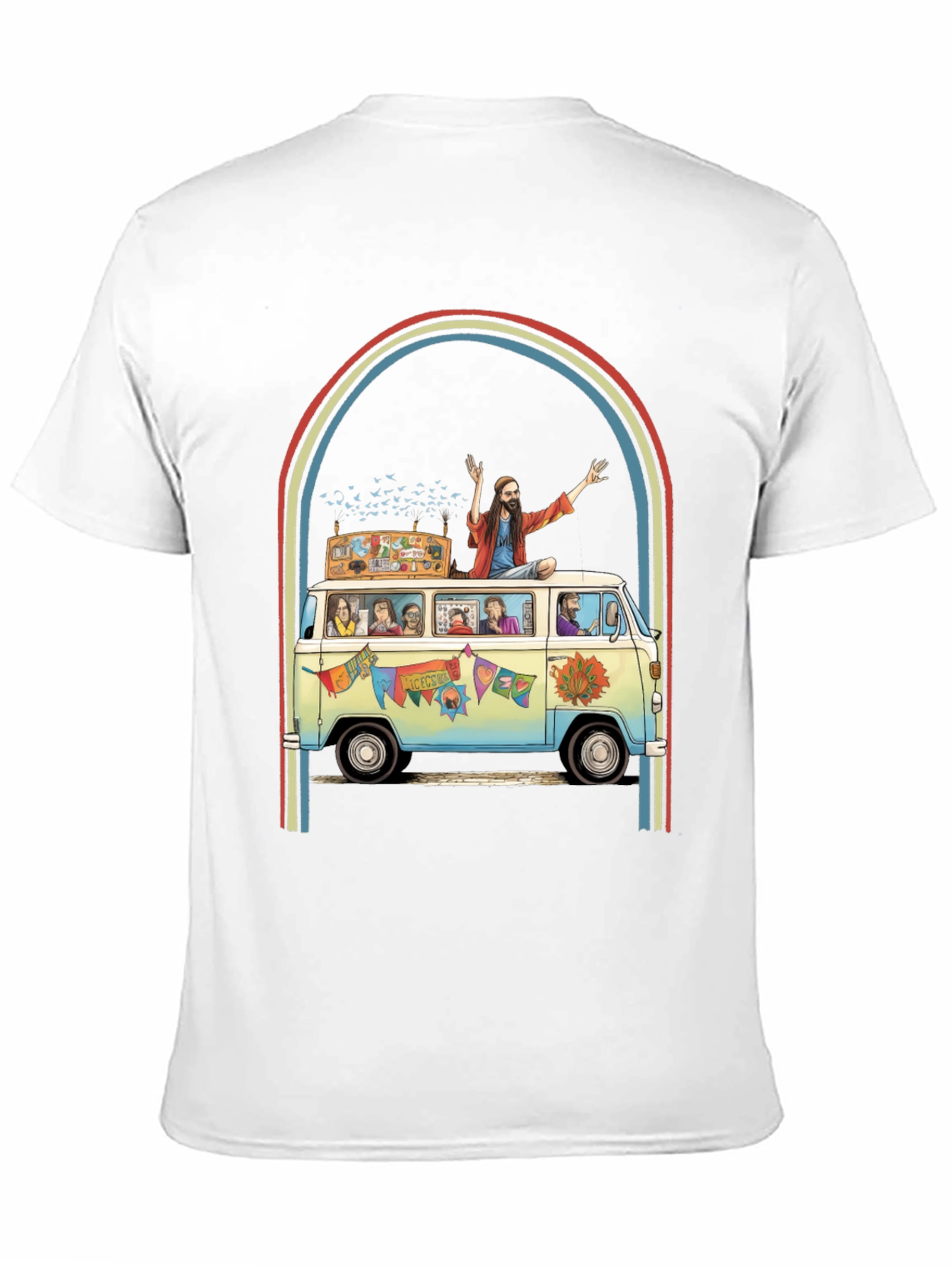 Hippie Bus T-Shirt - Groovy Retro Style