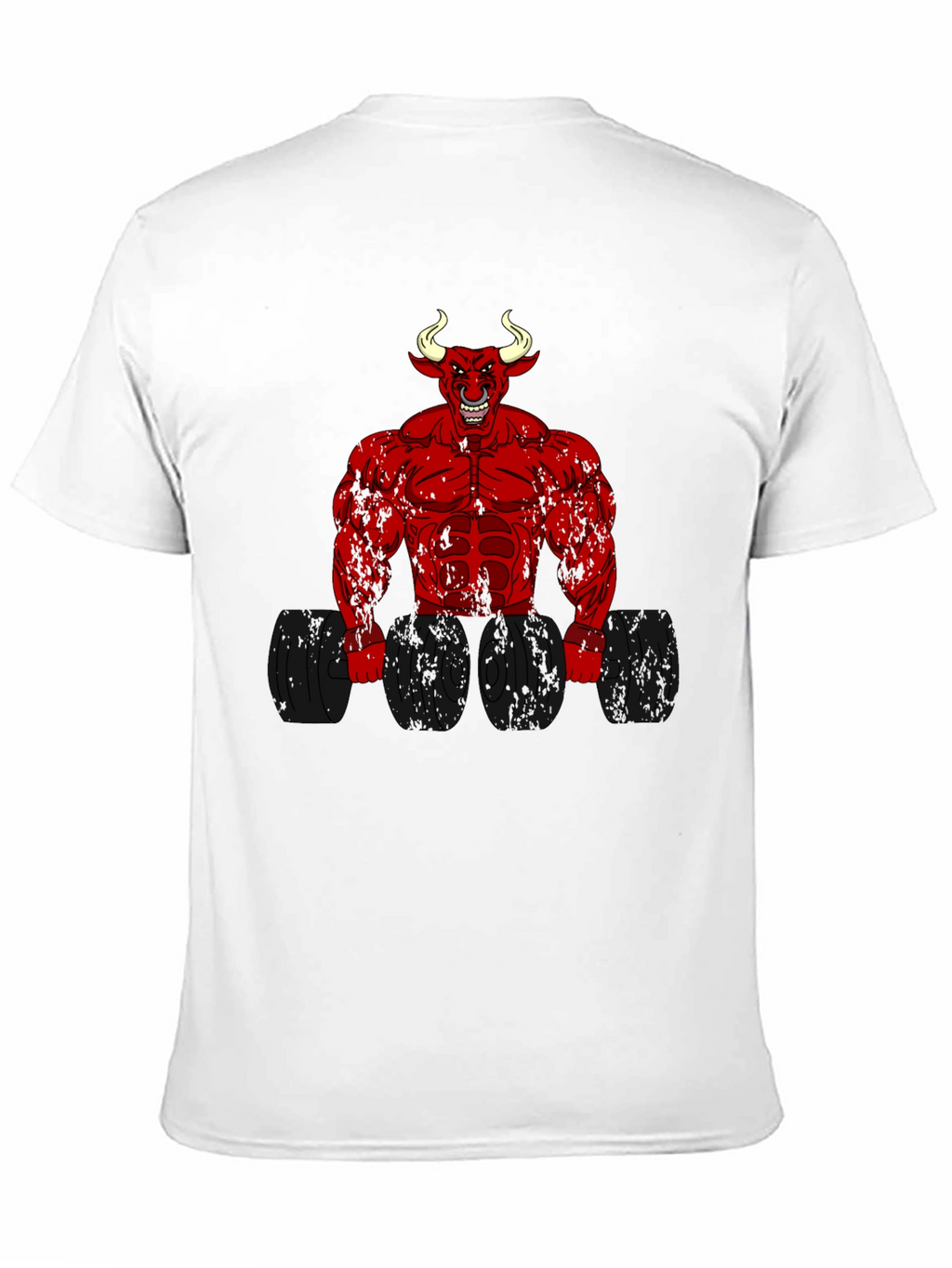 Devil Bull Bodybuilder Graphic T-Shirt