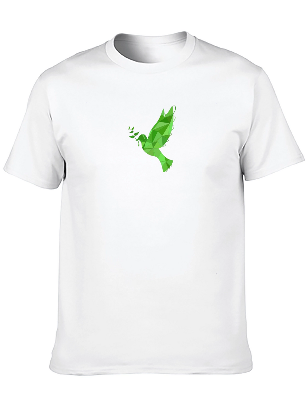 Geometric Dove Graphic Tee - Peace & Style