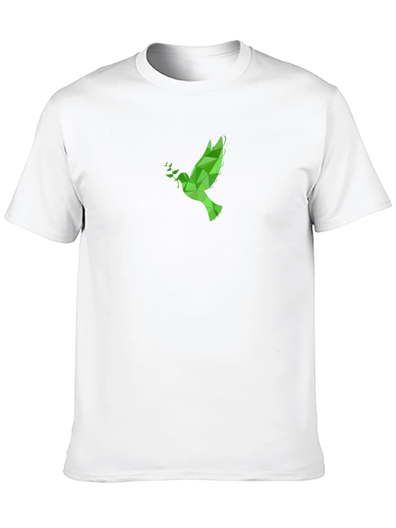 Geometric Dove Graphic Tee - Peace & Style