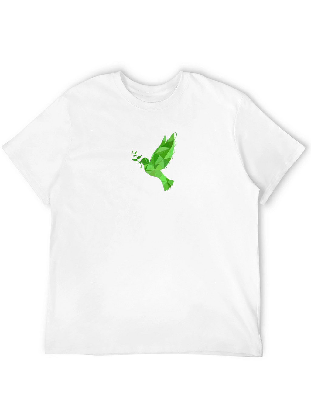 Geometric Dove Graphic Tee - Peace & Style