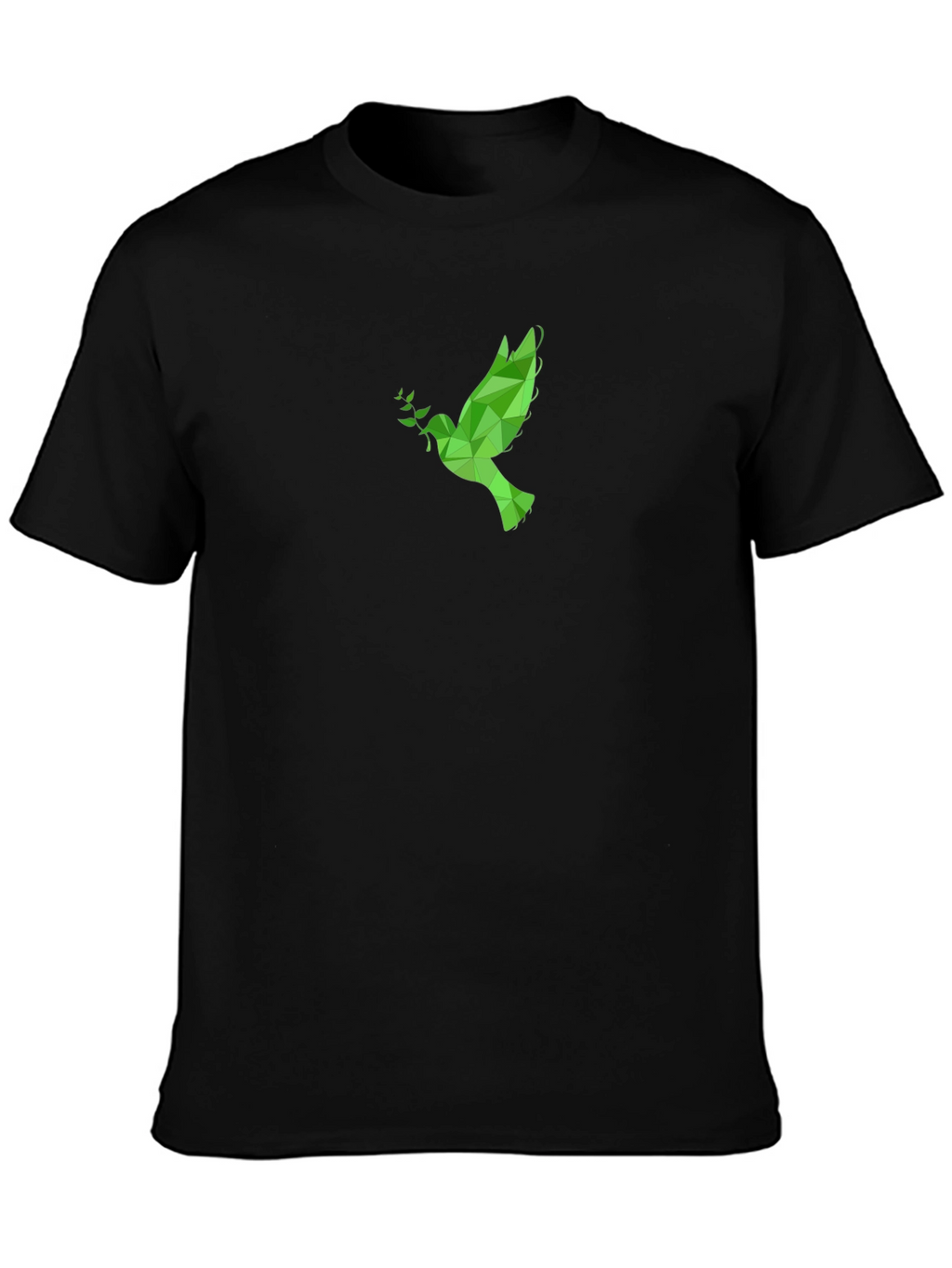 Geometric Dove Graphic Tee - Peace & Style