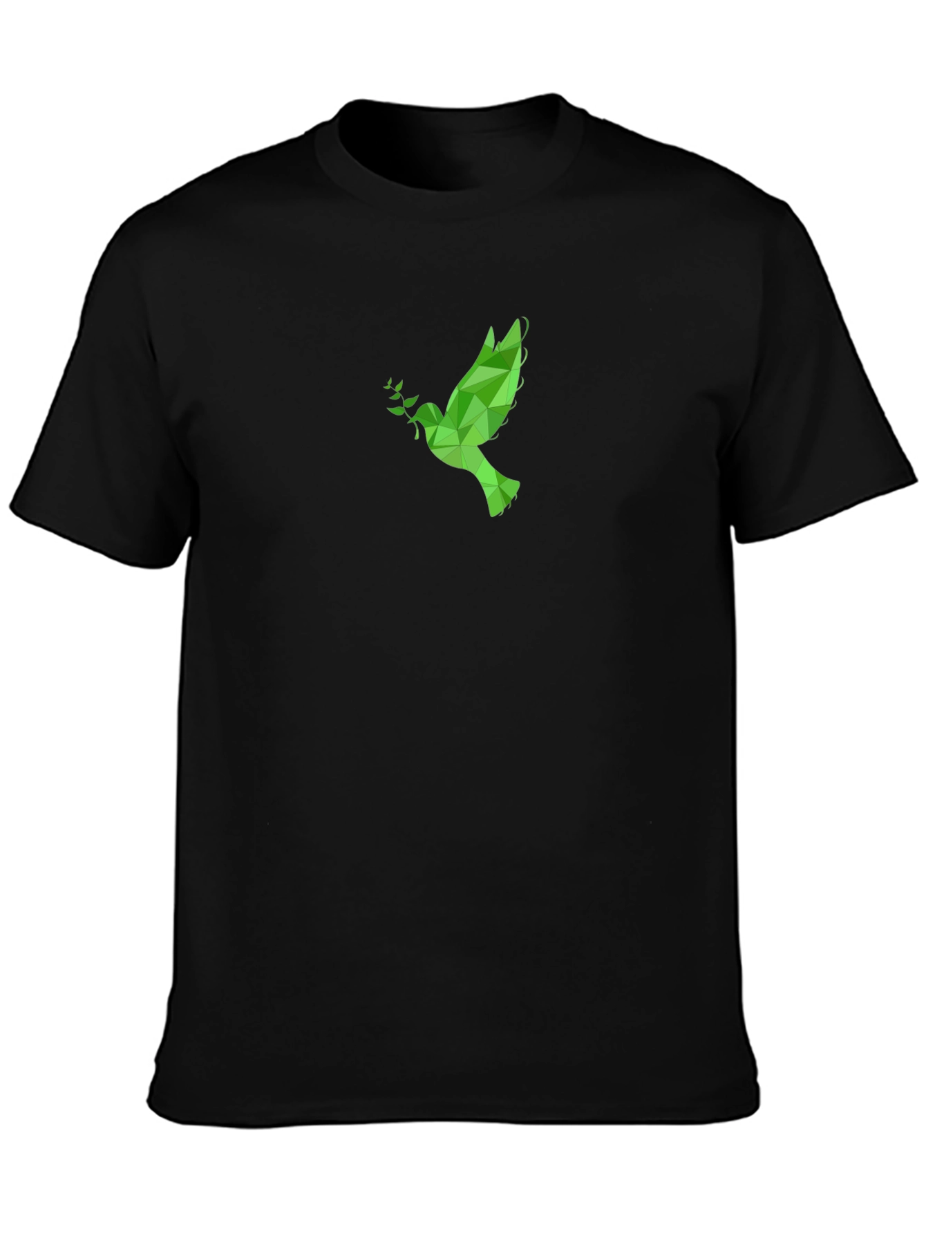 Geometric Dove Graphic Tee - Peace & Style