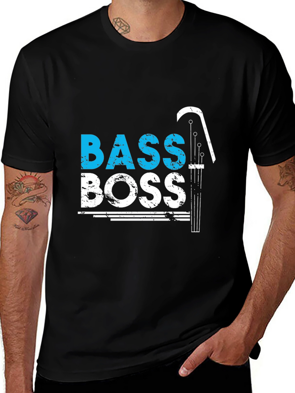 Bass Boss Graphic Tee - Musician T-Shirt