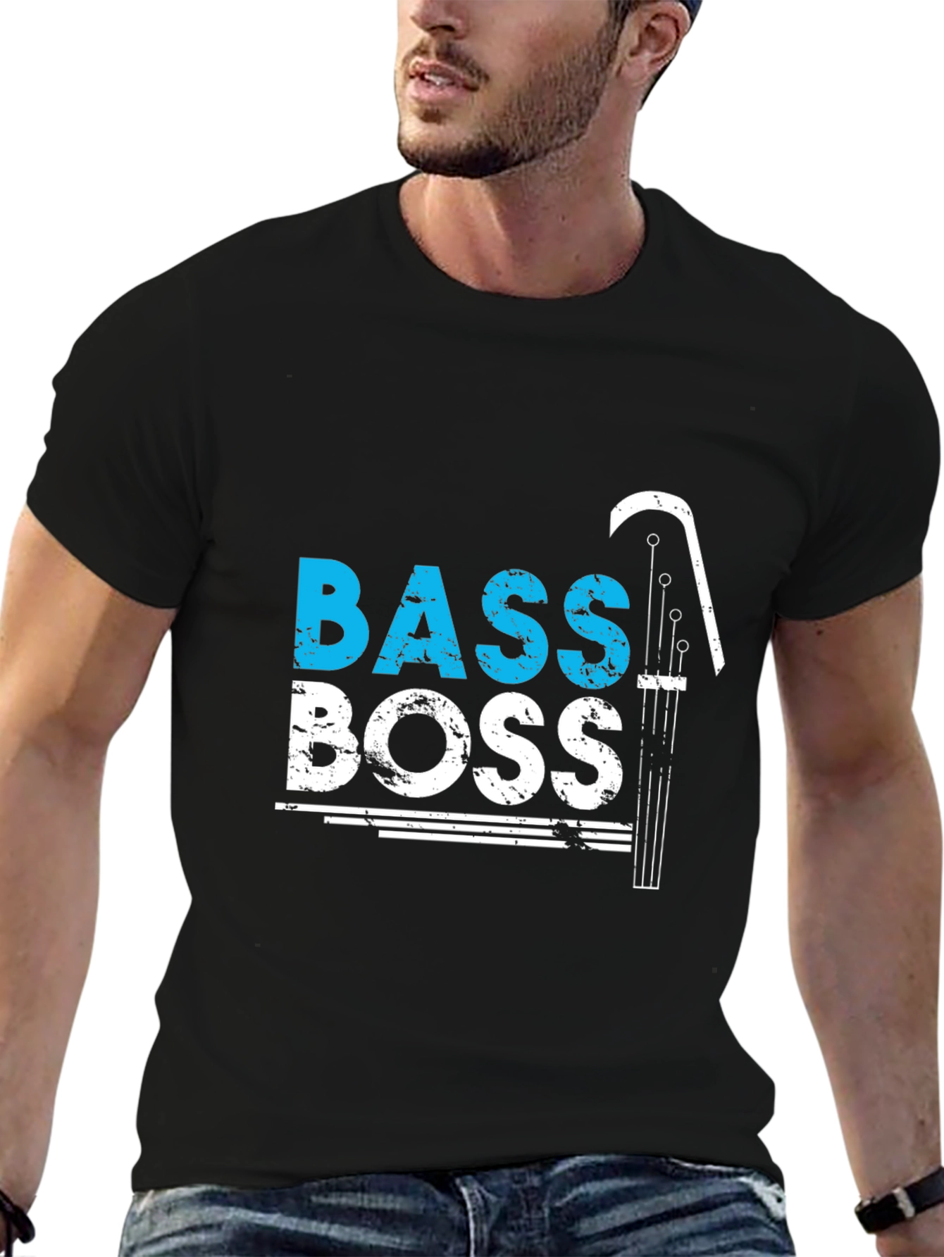 Bass Boss Graphic Tee - Musician T-Shirt
