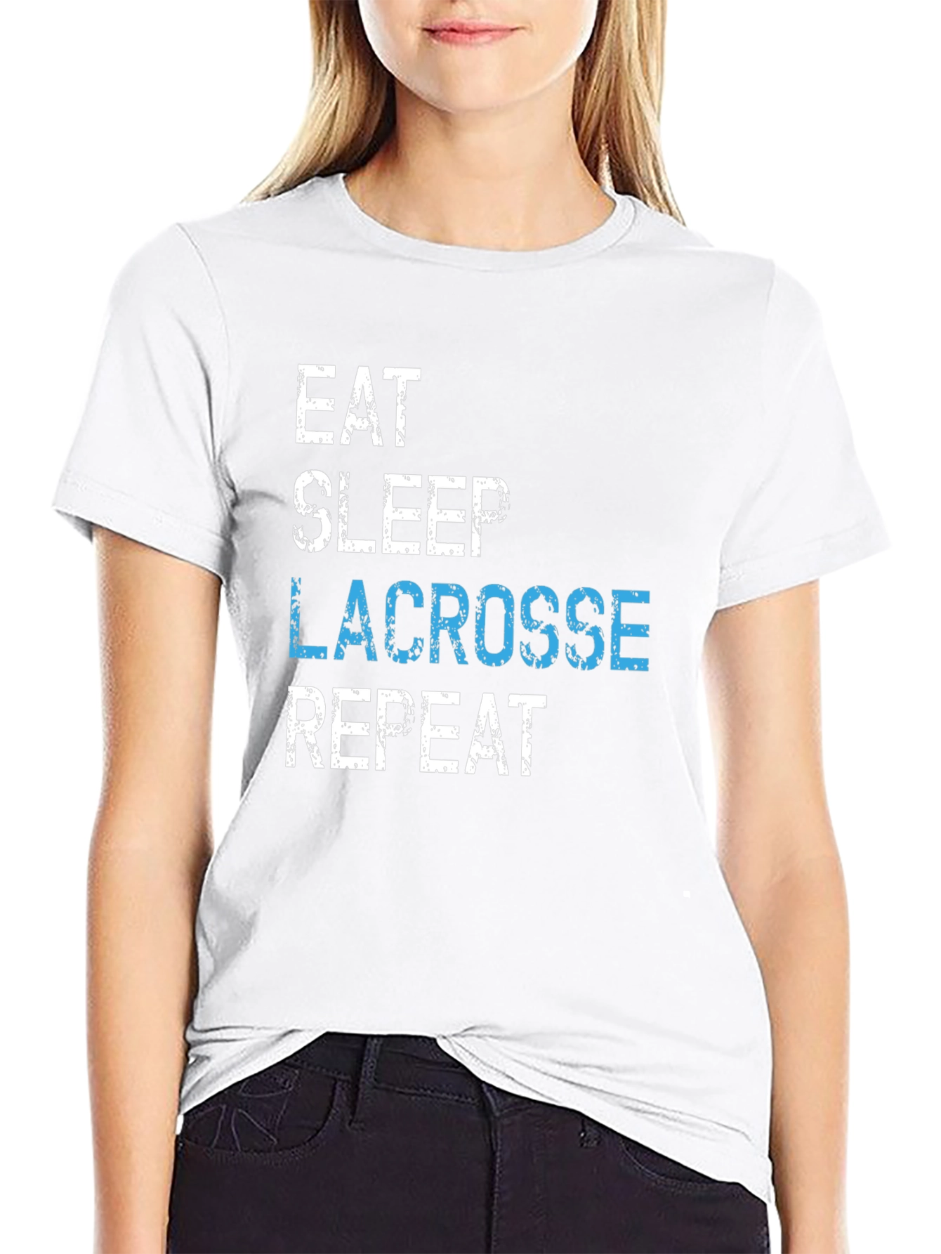 Eat Sleep Lacrosse Repeat T-Shirt