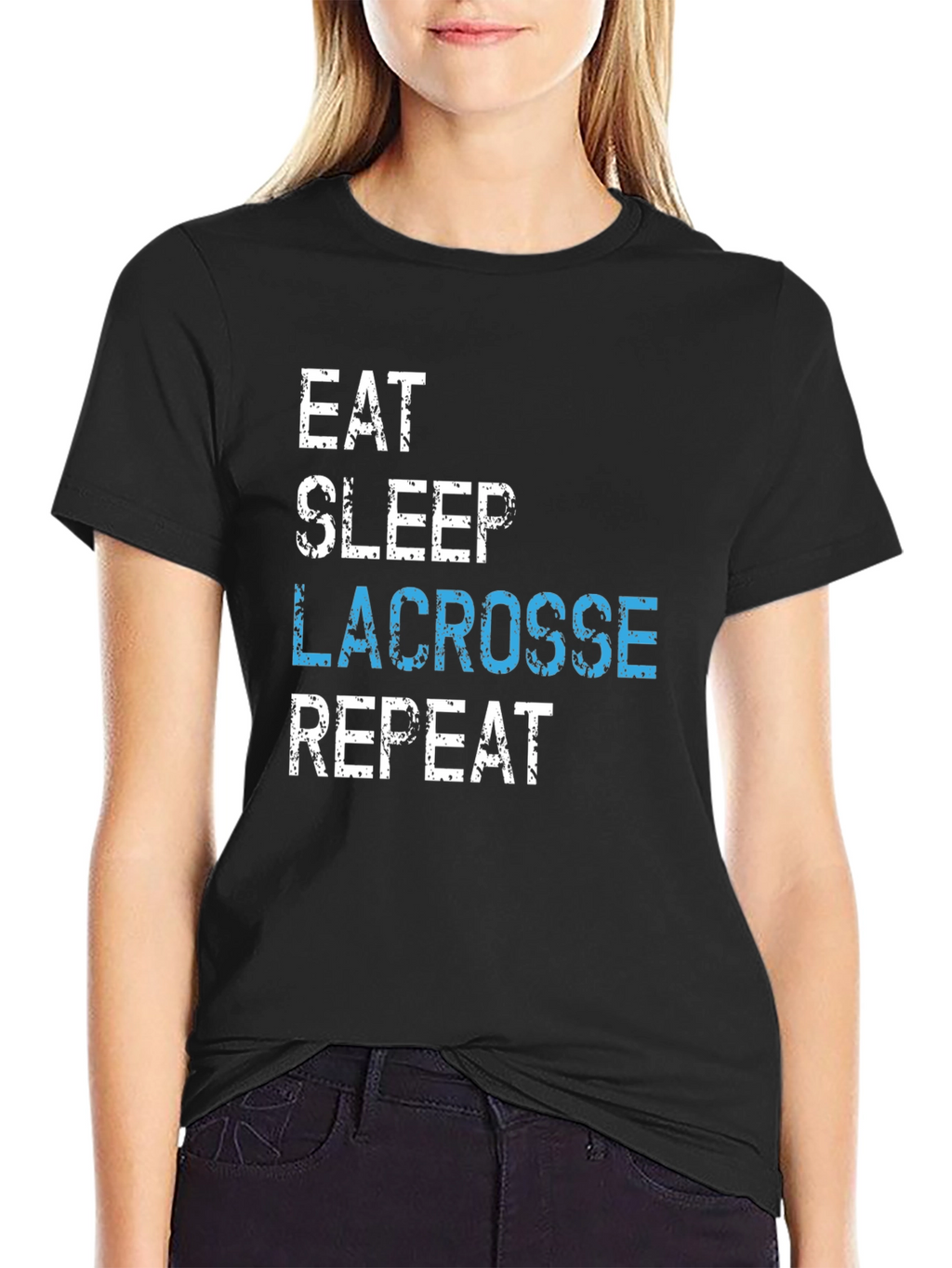 Eat Sleep Lacrosse Repeat T-Shirt