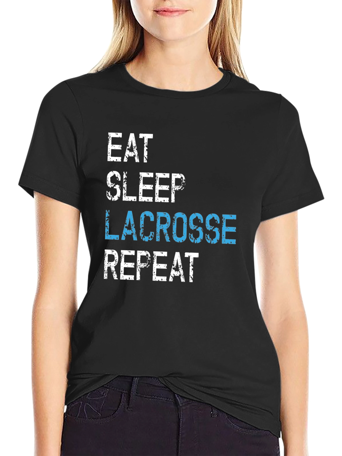 Eat Sleep Lacrosse Repeat T-Shirt