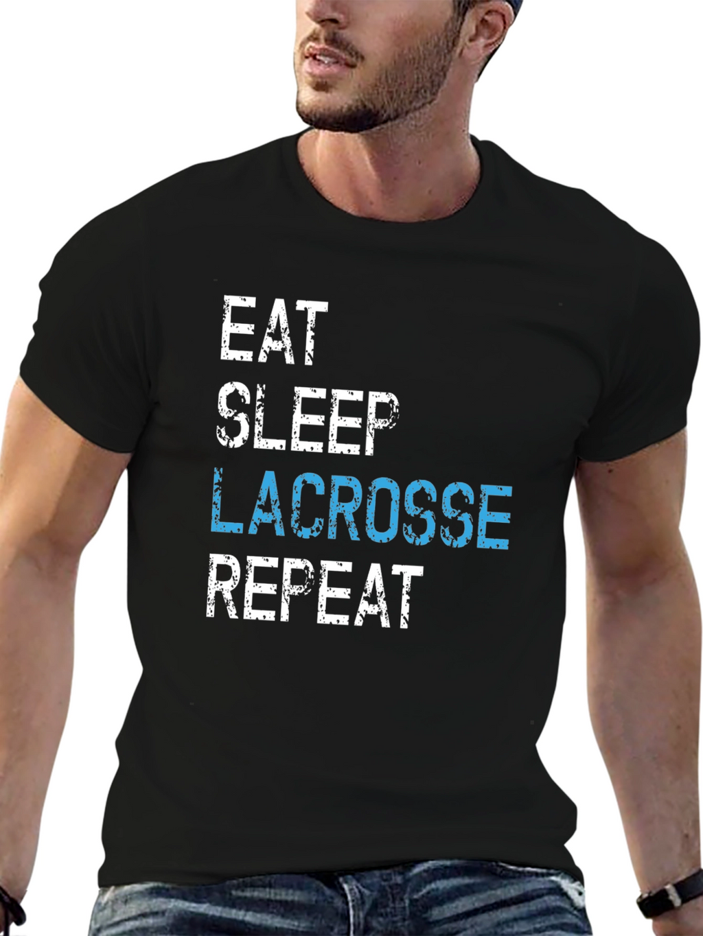 Eat Sleep Lacrosse Repeat T-Shirt