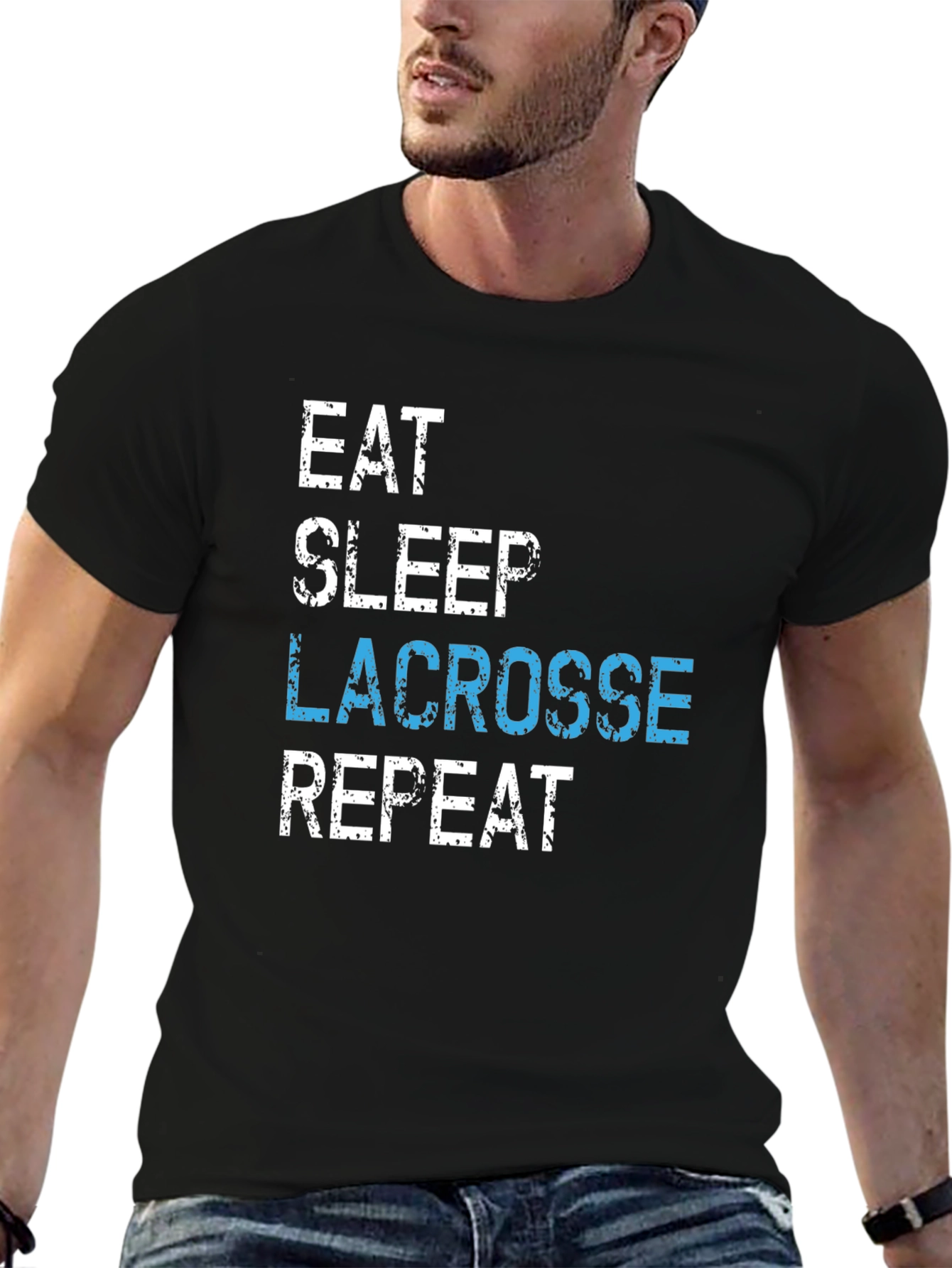 Eat Sleep Lacrosse Repeat T-Shirt