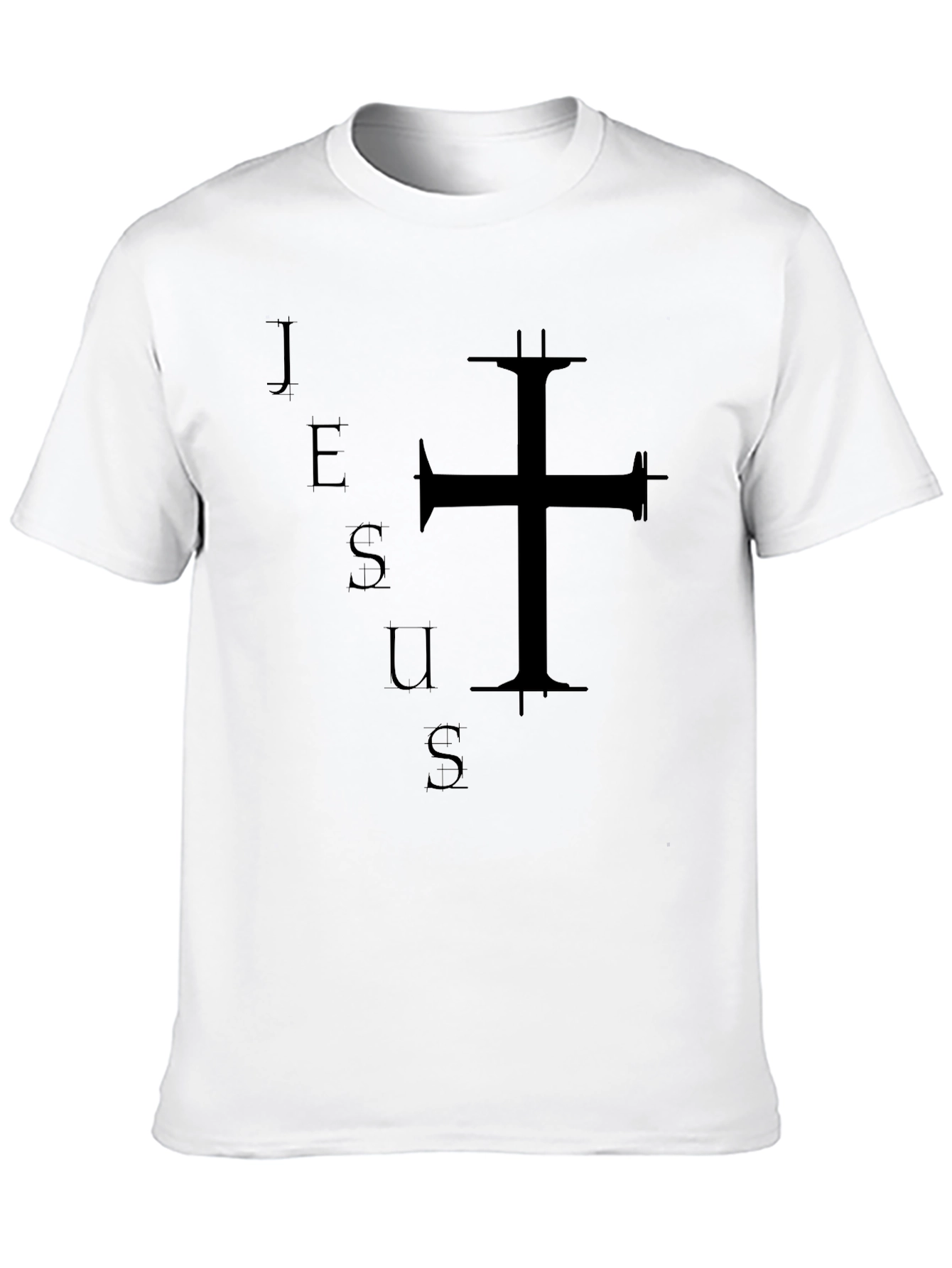 Jesus Cross Graphic Black Tee