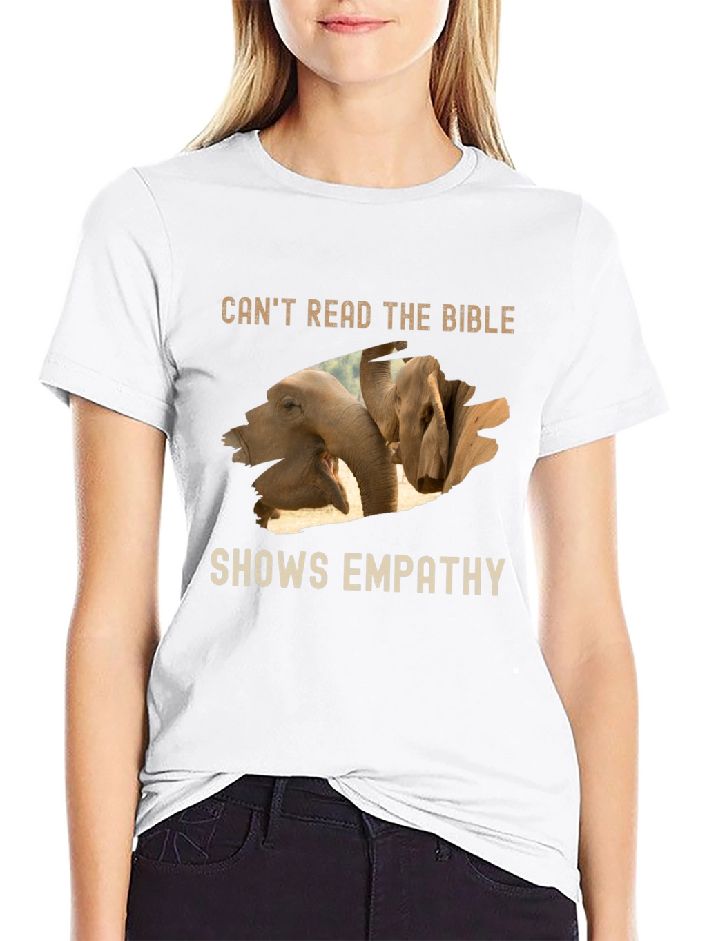 Empathy Elephant Graphic T-Shirt