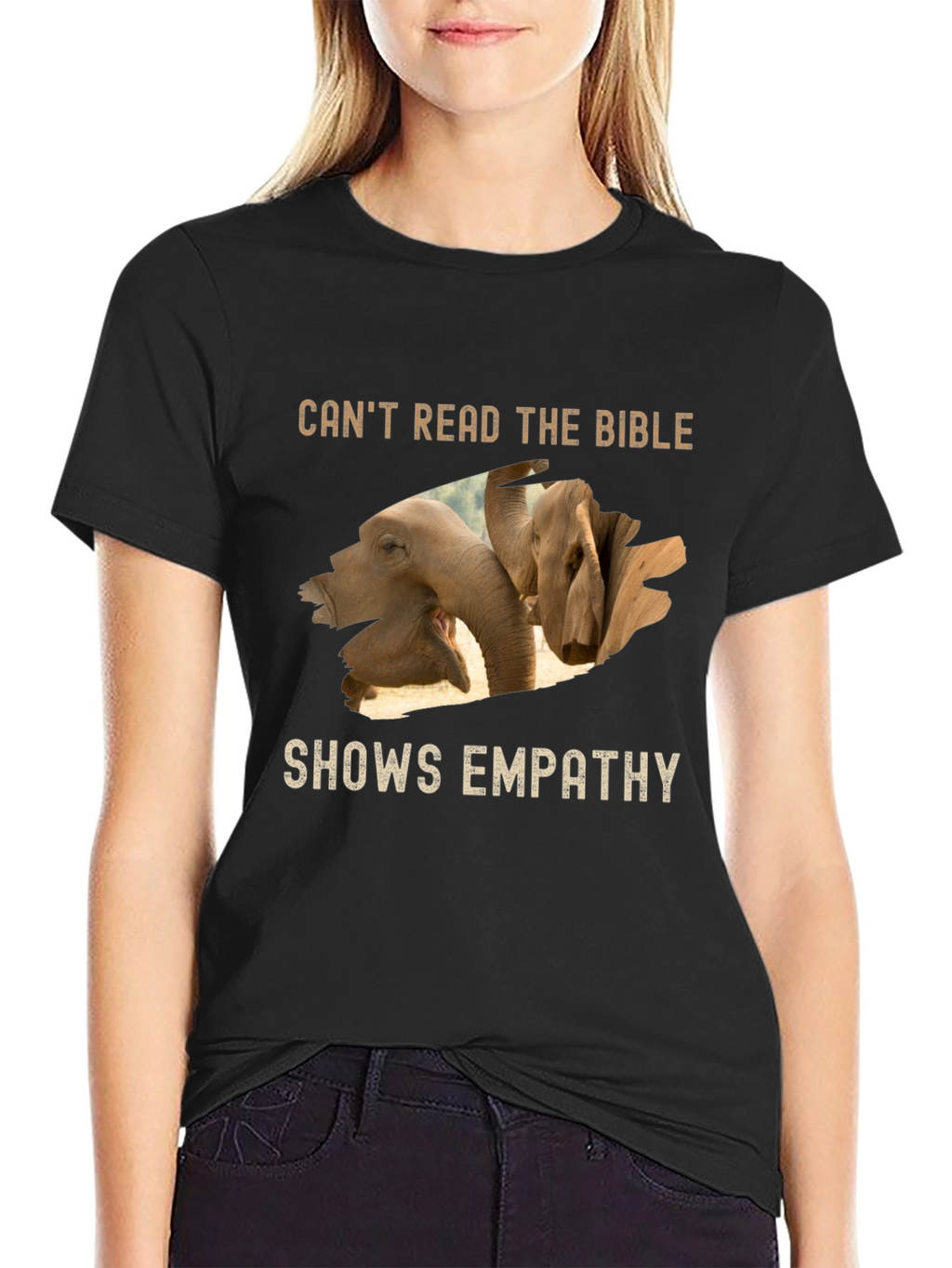 Empathy Elephant Graphic T-Shirt